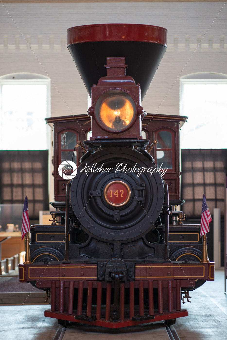 BALITMORE, MD – APRIL 15: B O No. 117 Thatcher Perkins Baltimore Ohio Railroad 4-6-0 Perkins Ten Wheeler on April 15, 2017 - Kelleher Photography Store