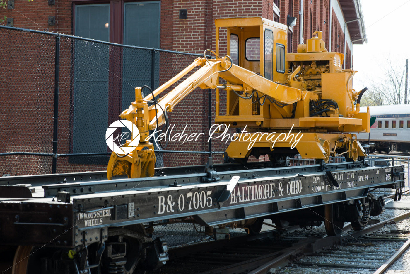 BALITMORE, MD – APRIL 15: B O No.7005 Baltimore Ohio Railroad Flat car on April 15, 2017 - Kelleher Photography Store