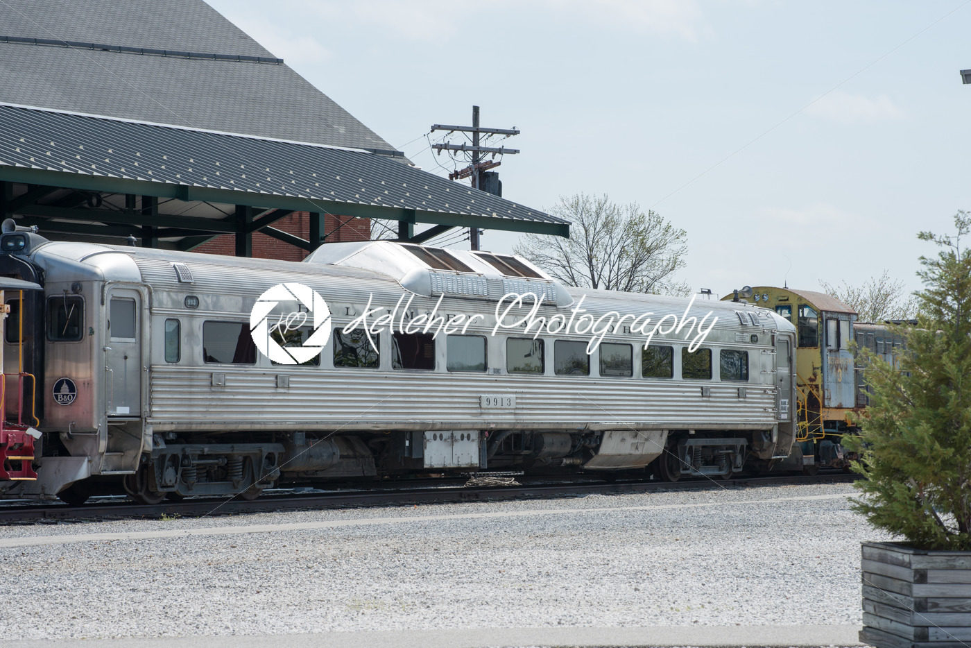 BALITMORE, MD – APRIL 15: B O No.9913 Baltimore Ohio Railroad Rail Diesel Car on April 15, 2017 - Kelleher Photography Store