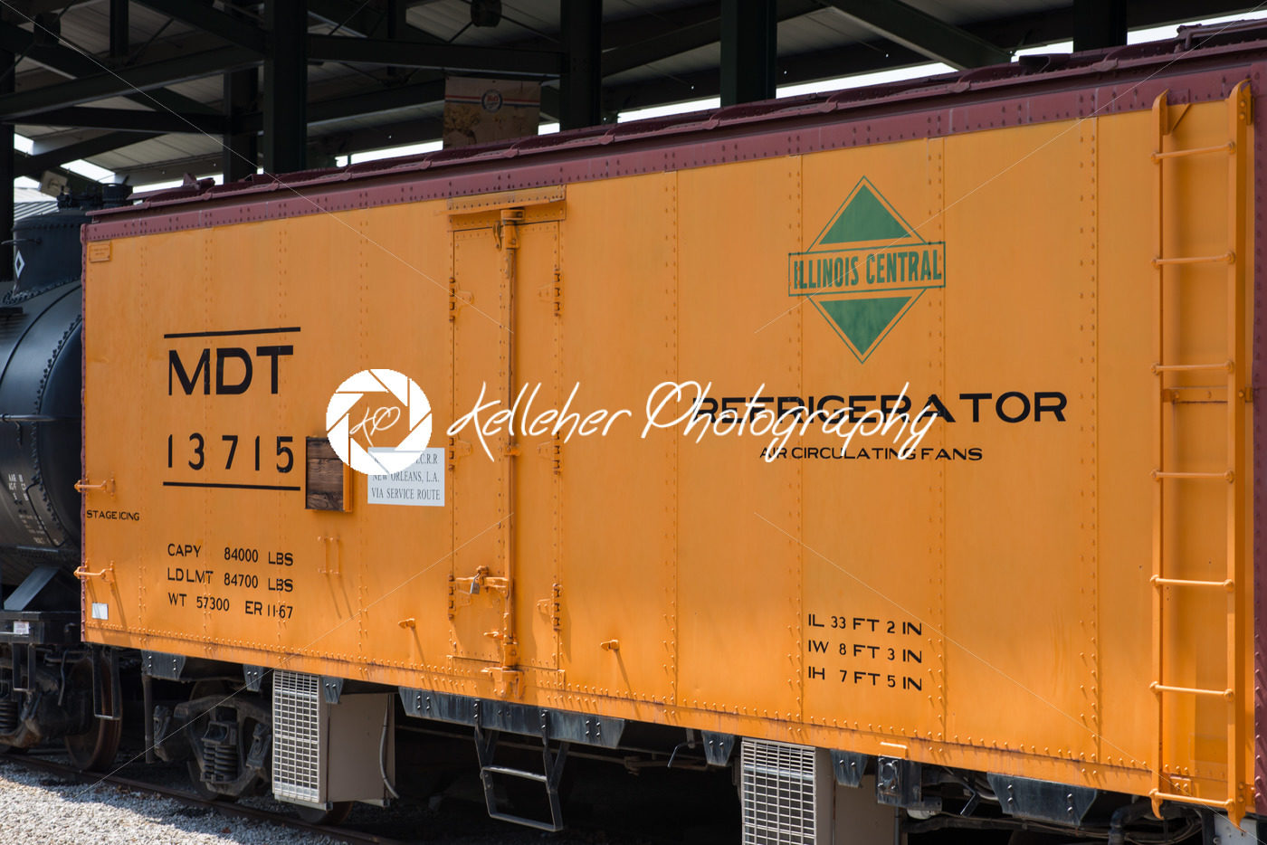BALITMORE, MD – APRIL 15: MDT IC No.13715 Merchants Dispatch Transportation Illinois Central Railroad Refrigerator car on April 15, 2017 - Kelleher Photography Store