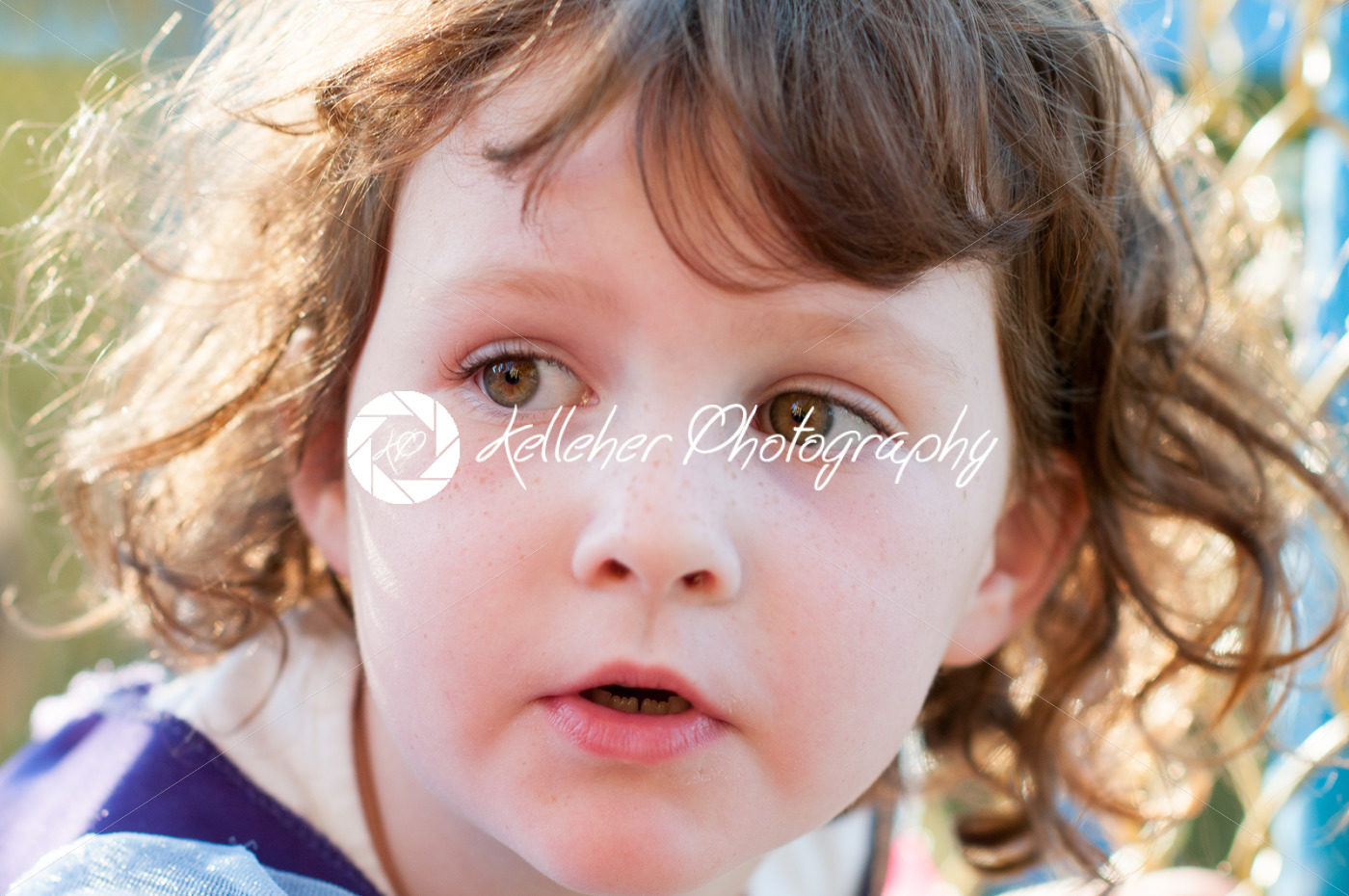 Close up Portrait of young girl outside - Kelleher Photography Store