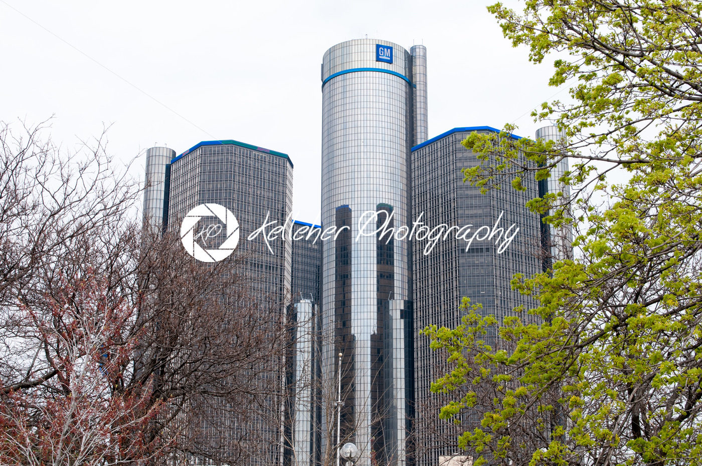 DETROIT, MI – MAY 8: General Motors World Headquarters where the majority of GM operations are based in downtown Detroit on May 8, 2014 - Kelleher Photography Store