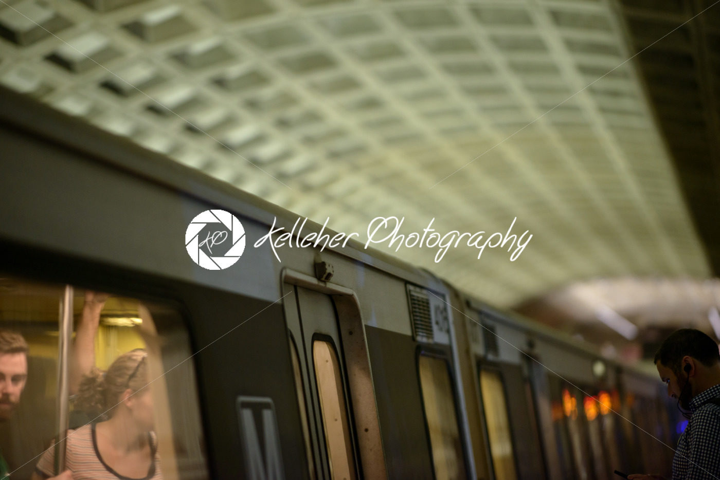 WASHINGTON, DISTRICT OF COLUMBIA – APRIL 14: Washington DC Metro Subway Train Station on April 14, 2017 - Kelleher Photography Store
