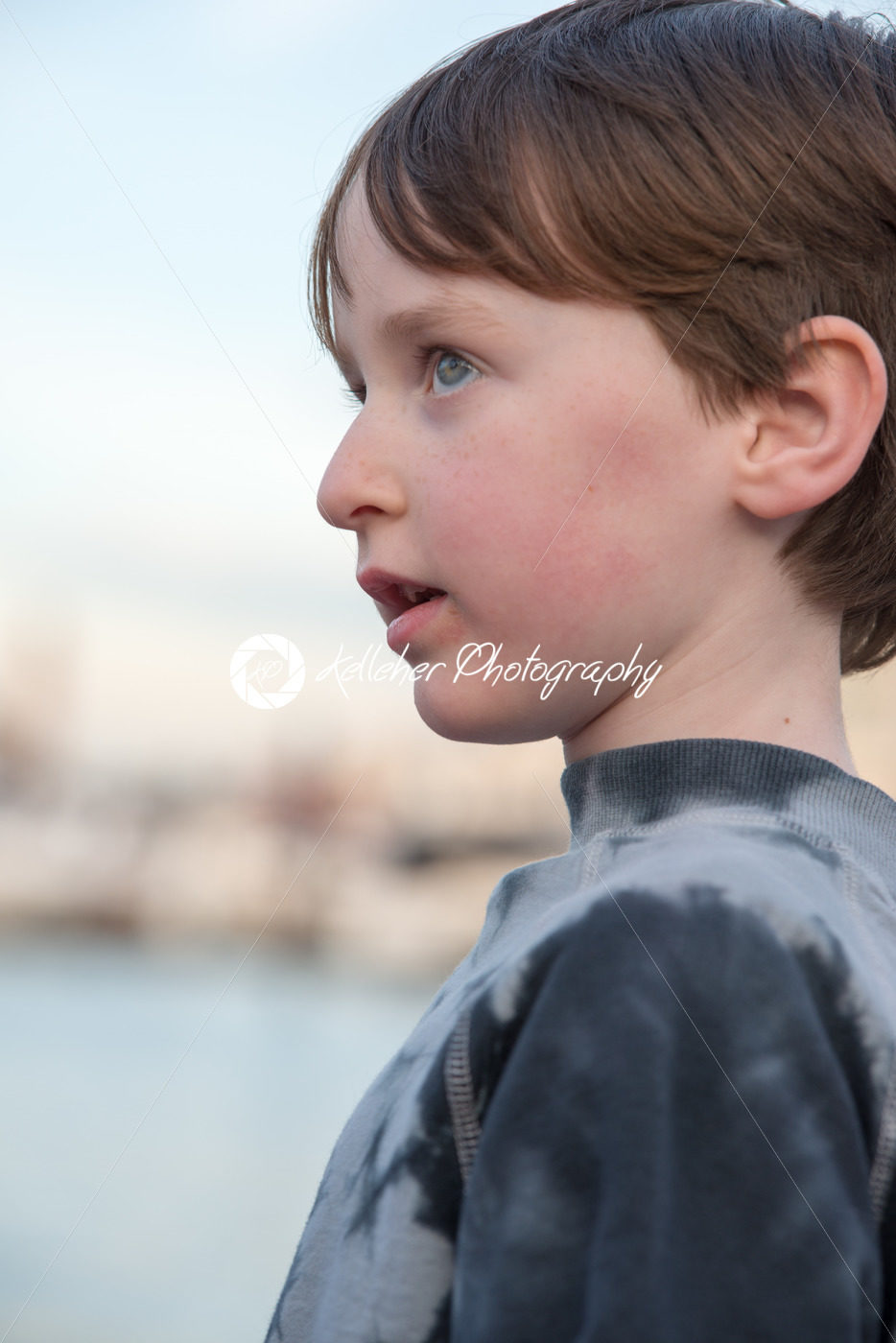 Young boy looking off into the distance - Kelleher Photography Store