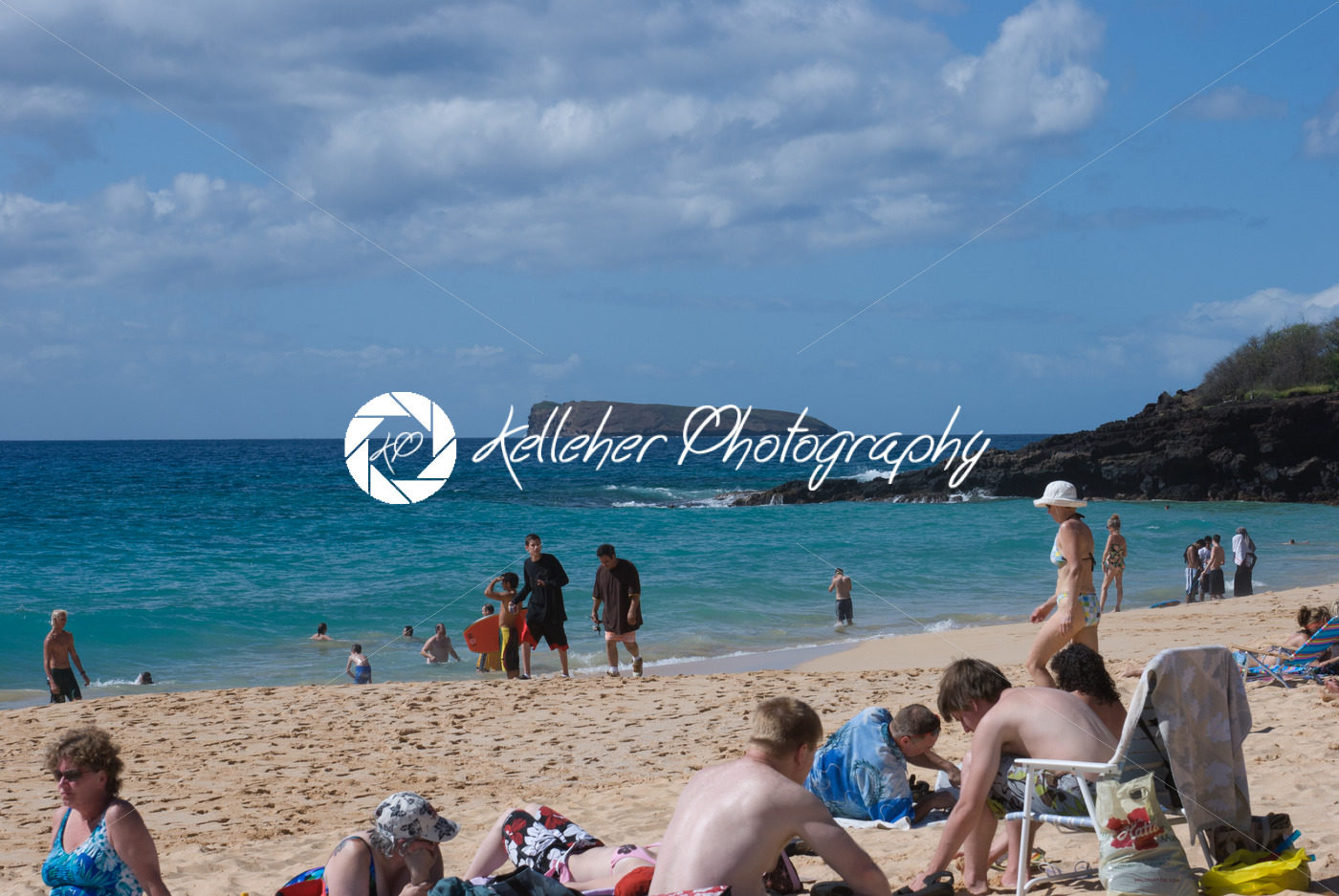 Beach life at Mokapu Beach Park on the Hawaiian island of Maui - Kelleher Photography Store