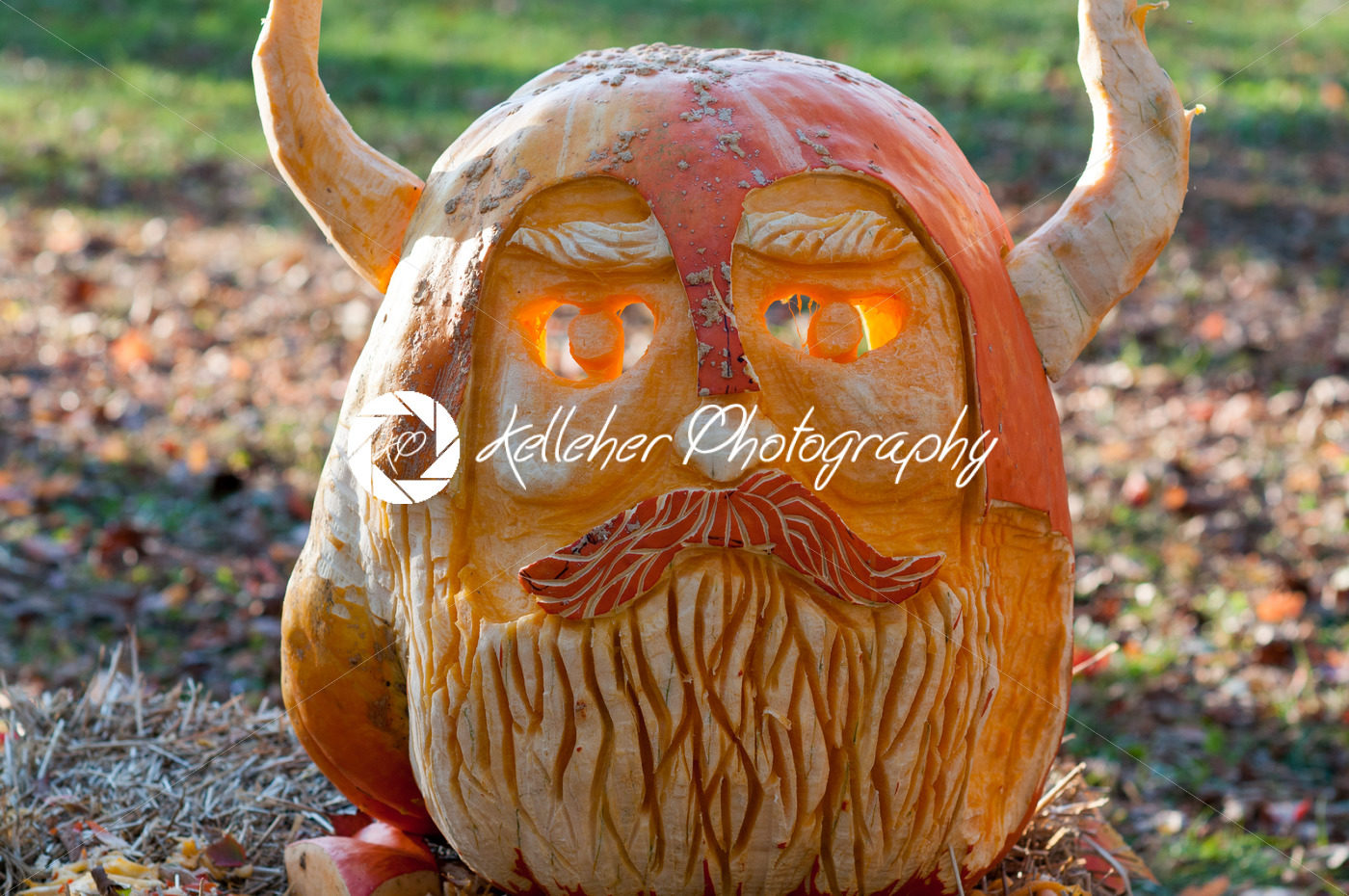 CHADDS FORD, PA – OCTOBER 26: Viking Pumpkin at The Great Pumpkin Carve carving contest on October 26, 2013 - Kelleher Photography Store