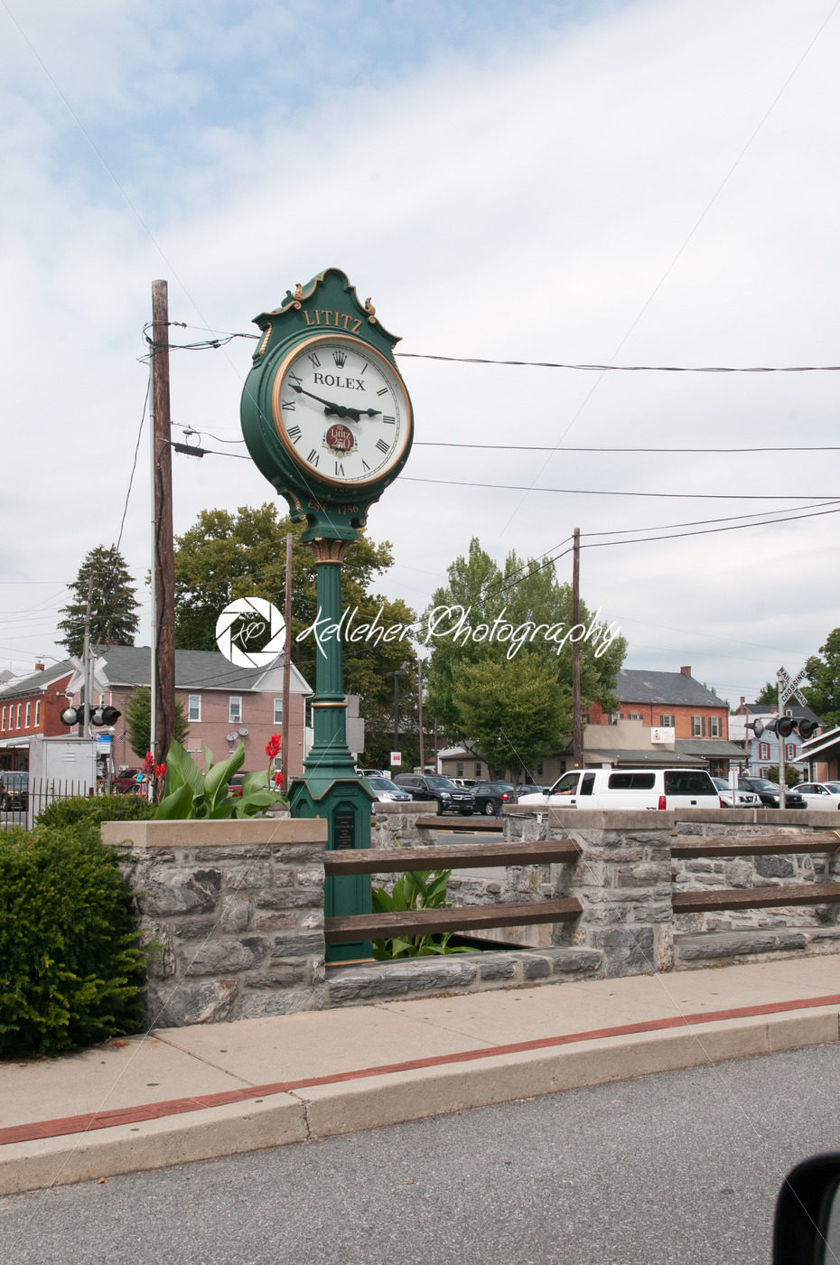 LITITZ, PA – AUGUST 30: Old Lititz Rolex Town Clock on August 30, 2014 - Kelleher Photography Store