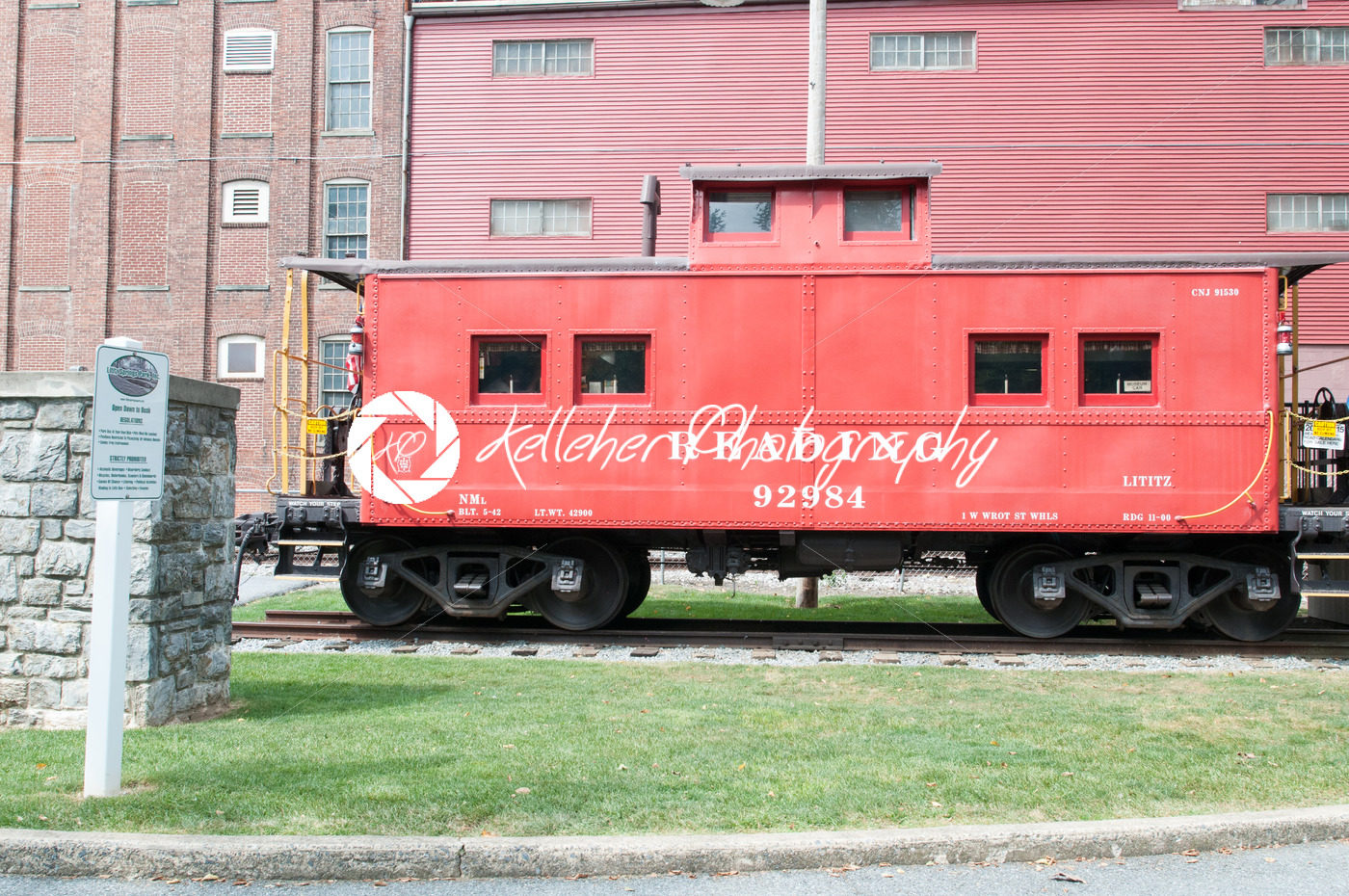 LITITZ, PA – AUGUST 30: Reading Caboose at Old Lititz Railroad Train Station on August 30, 2014 - Kelleher Photography Store