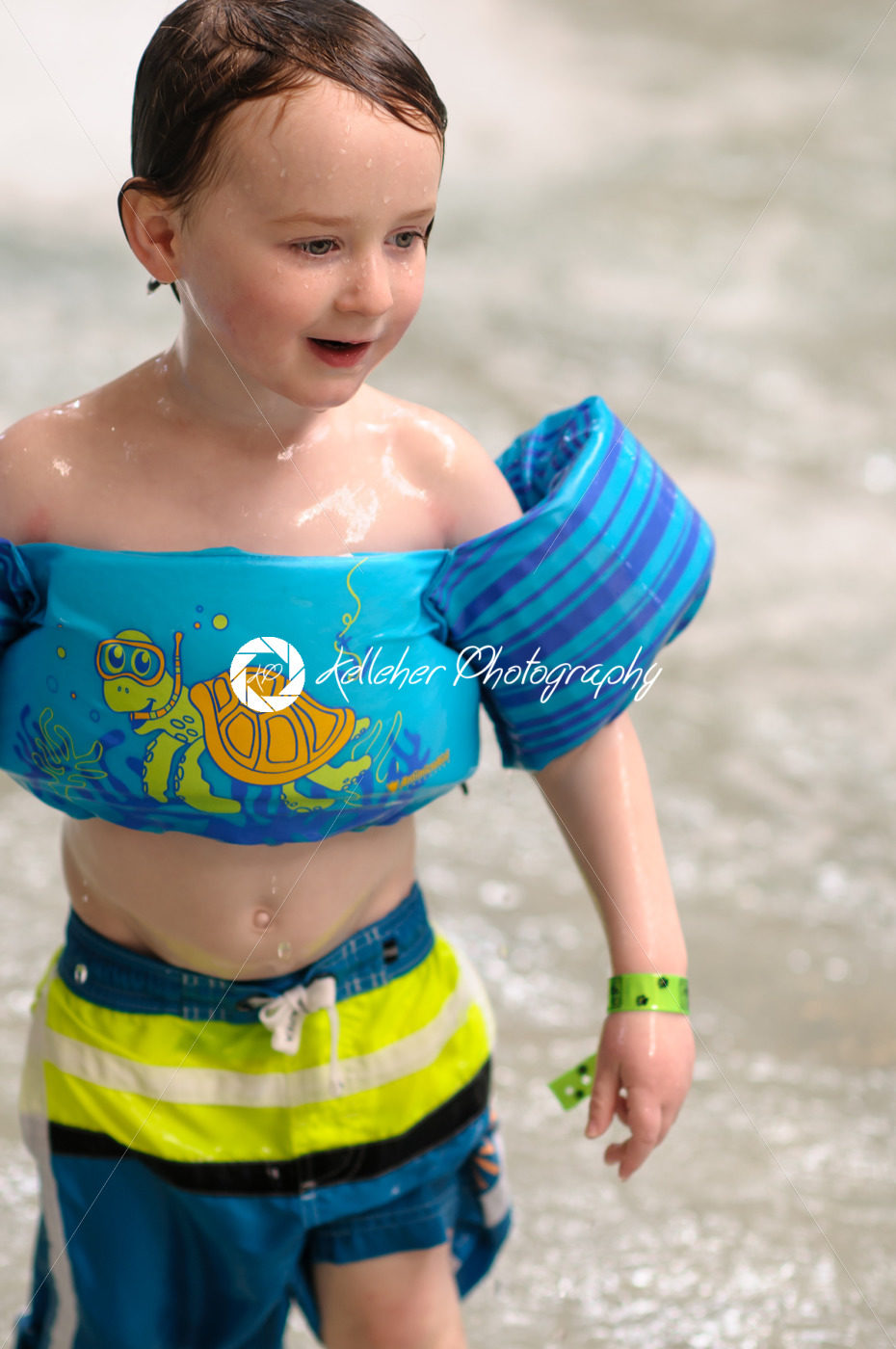 Little boy swimming in indoor pool - Kelleher Photography Store