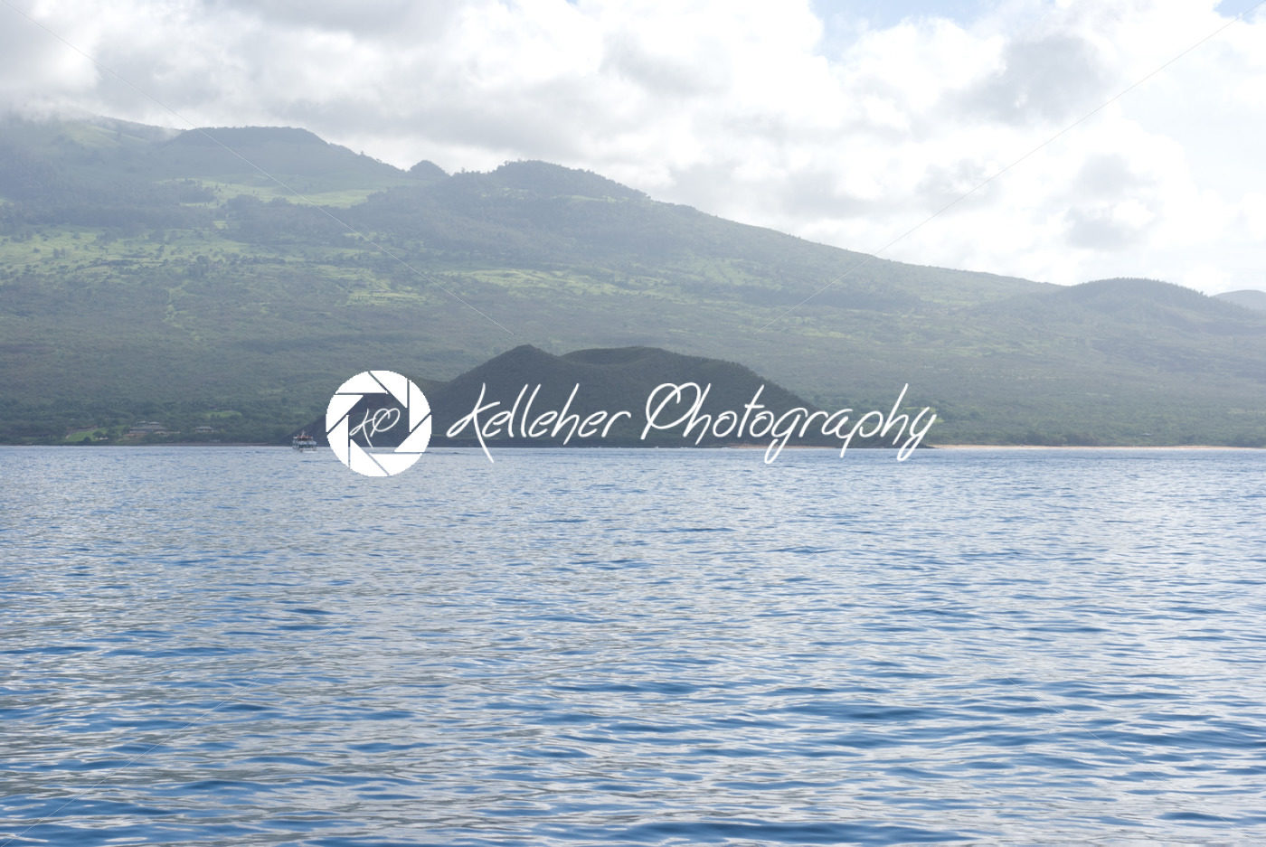 Maui with Molokini Crater. Molokini is popular for scuba diving and snorkeling - Kelleher Photography Store