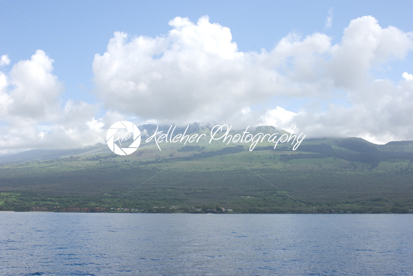 Maui with Molokini Crater. Molokini is popular for scuba diving and snorkeling - Kelleher Photography Store