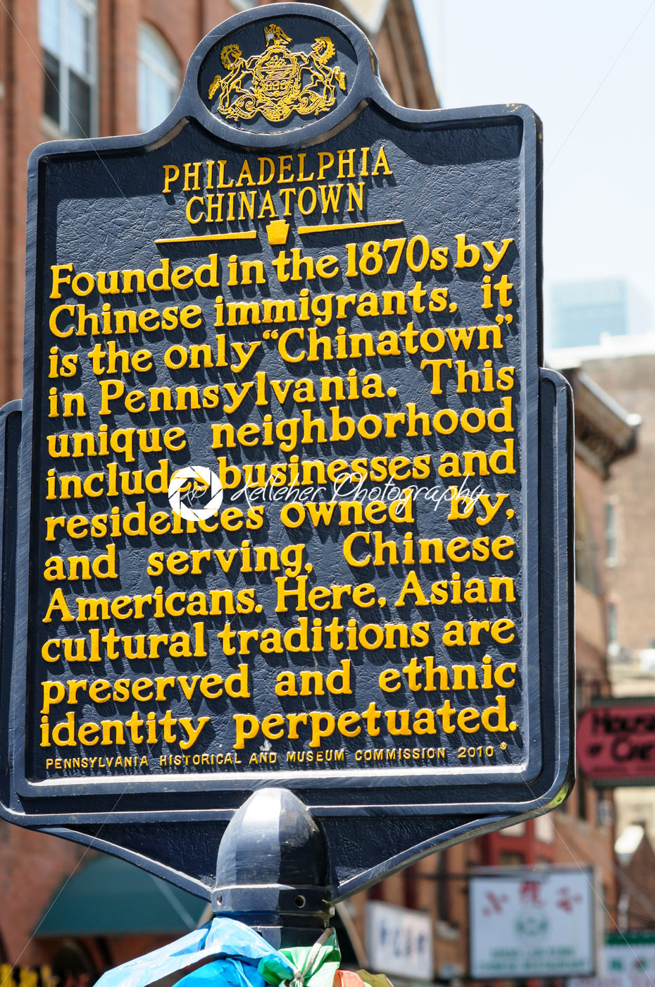 PHILADELPHIA, PA – MAY 14: Sign indicating the Chinatown section of downtown Philadelphia on May 14, 2015 - Kelleher Photography Store
