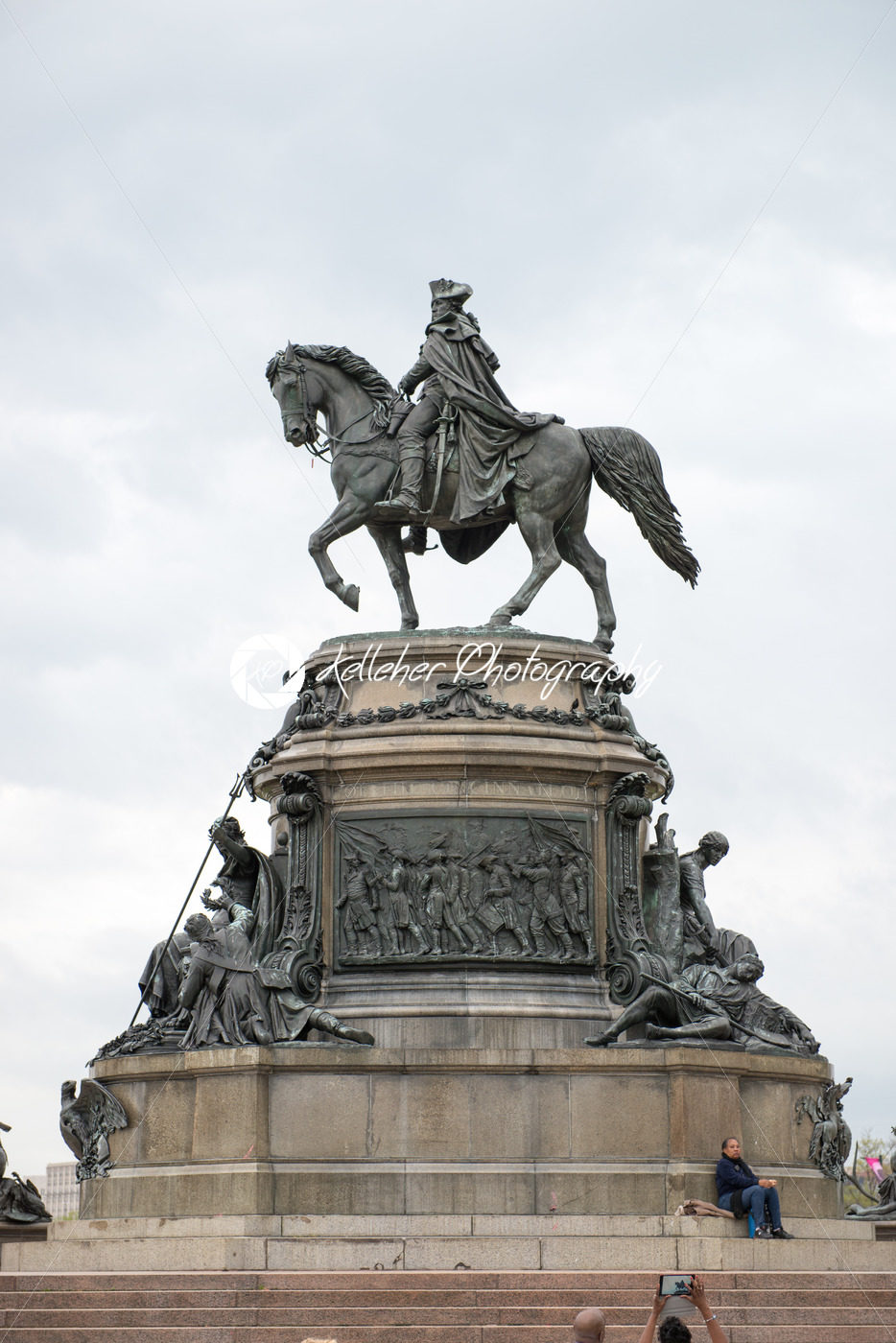 PHILADELPHIA, USA – JUNE 12, 2013: George Washington monument in Philadelphia. The statue designed in 1897 by Rudolf Siemering 1835-1905. - Kelleher Photography Store