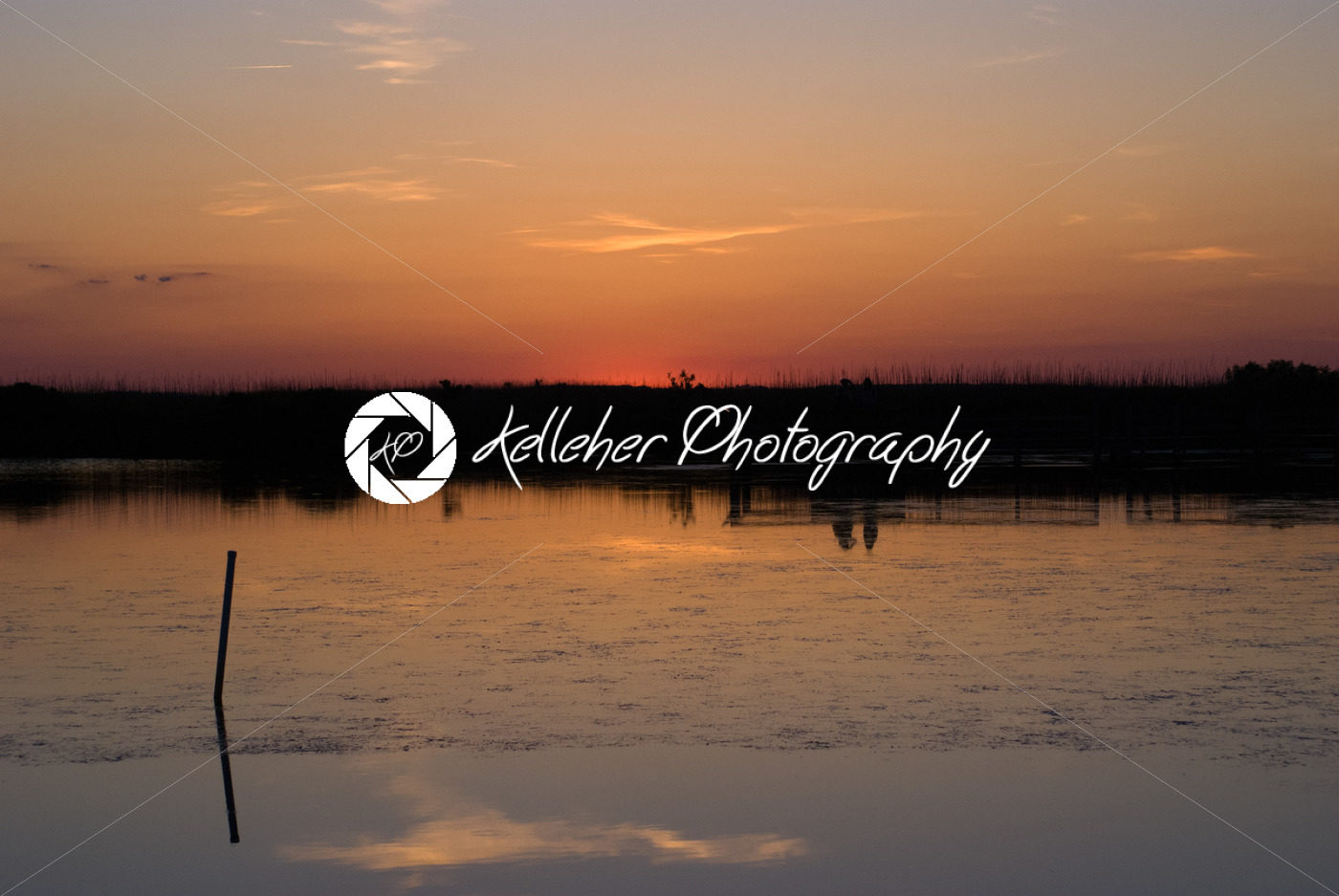 Sunset near Currituck Lighthouse in Outer Banks North Carolina - Kelleher Photography Store