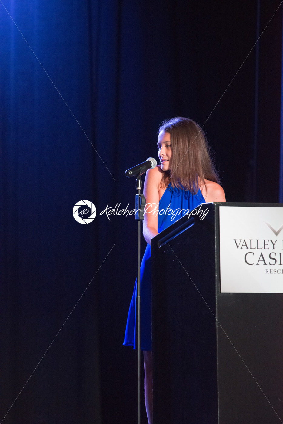 VALLEY FORGE CASINO, KING OF PRUSSIA, PA – JULY 15: Kendall speaking at Kendall’s Crusade fundraising event to raise awareness of Arteriovenus Malformations AVM on July 15, 2017 - Kelleher Photography Store