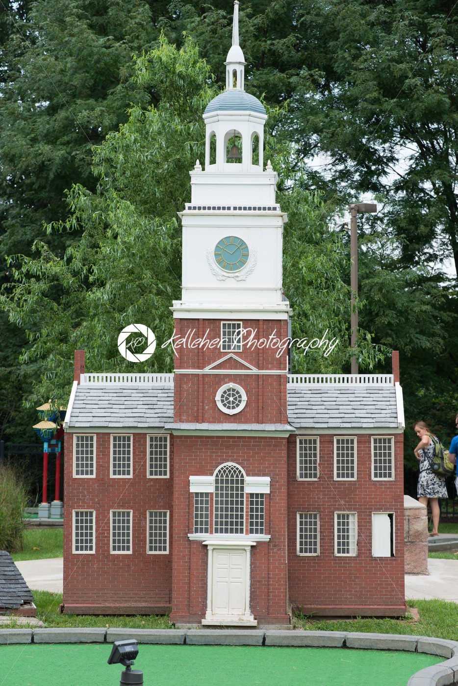 PHILADELPHIA, USA – AUGUST 12: Minature Golf course with Philadelphia themed structures in Franklin Square in Center City Philadelphia on August 12, 2017 - Kelleher Photography Store