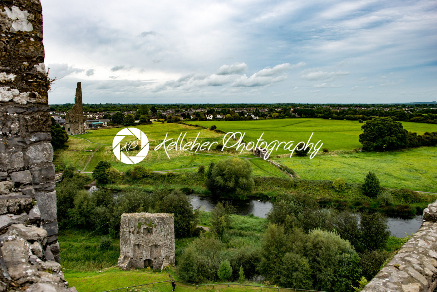 COUNTY MEATH, IRELAND – AUGUST 29, 2017: Trim Castle, used in filming of parts of the movie Braveheart, in County Meath, Ireland - Kelleher Photography Store