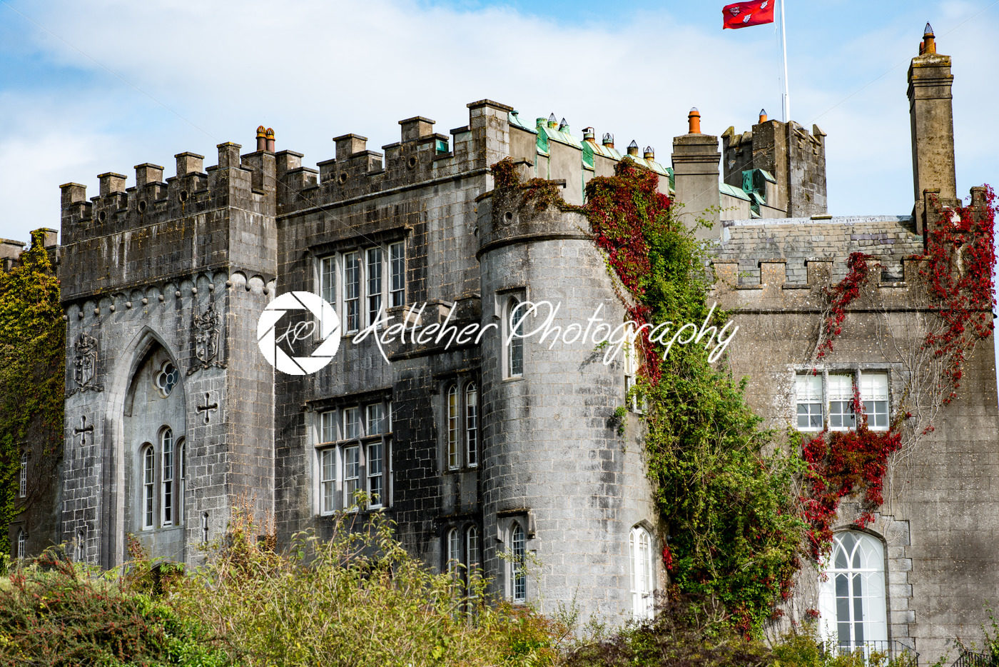 COUNTY OFFALY, IRELAND – AUGUST 23, 2017: Birr Castle in County Offaly, Ireland - Kelleher Photography Store