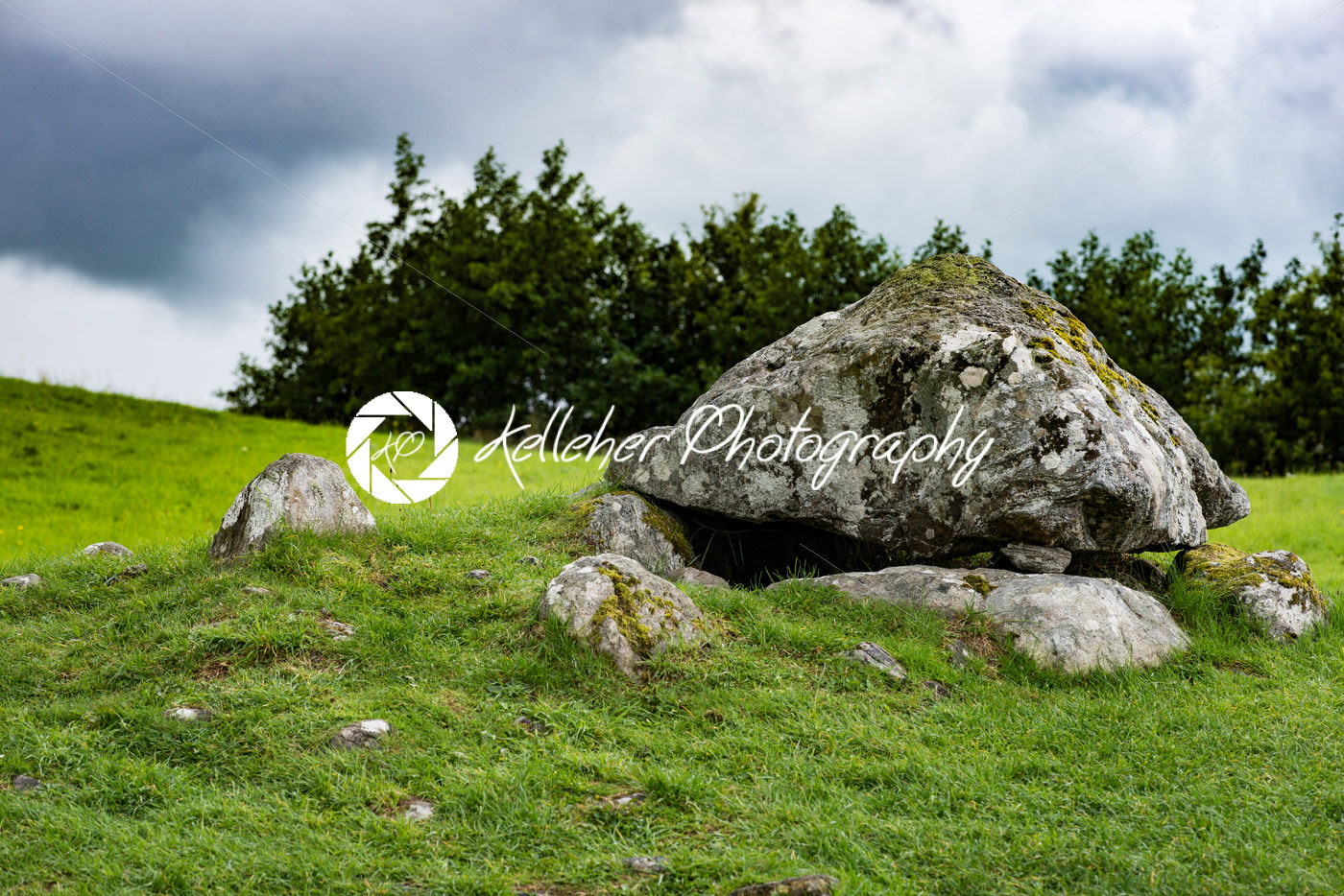 COUNTY SLIGO, IRELAND – AUGUST 25, 2017: Carrowmore Megalithic Cemetery in Sligo, Ireland - Kelleher Photography Store