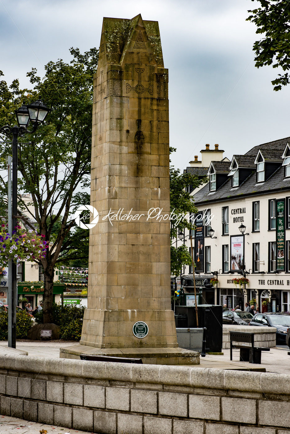 DONEGAL, IRELAND – AUGUST 25, 2017: Buildings in the city center of Donegal Ireland - Kelleher Photography Store