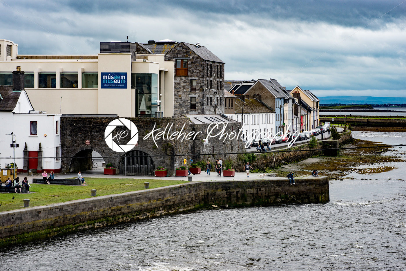 GALWAY, IRELAND – AUGUST 22, 2017: Architecture of city center of Galway Ireland - Kelleher Photography Store