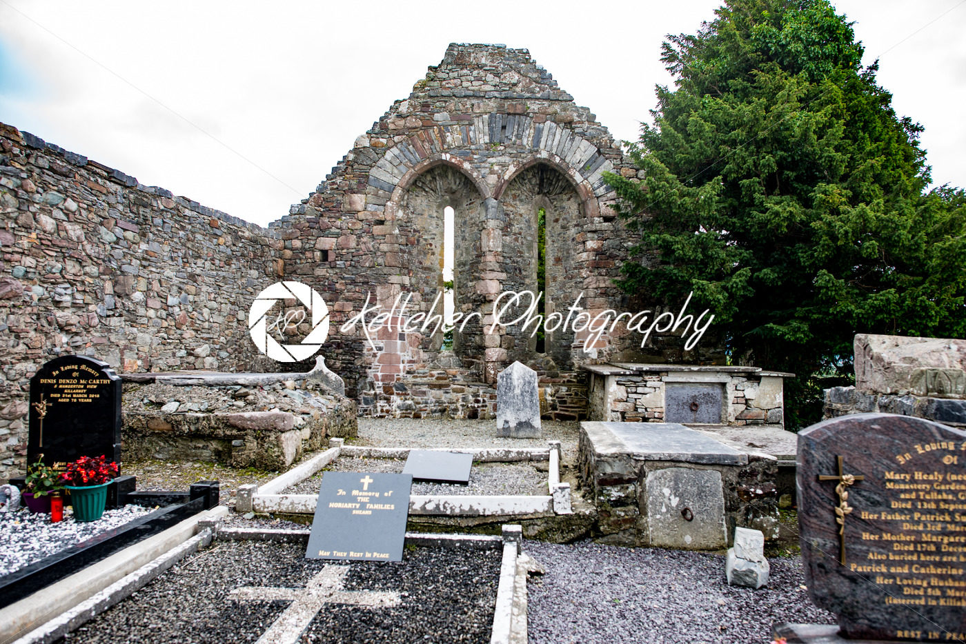 KILLARNEY, IRELAND – AUGUST 20, 2017: Aghadoe Church and Round Tower in Killarney Ireland - Kelleher Photography Store