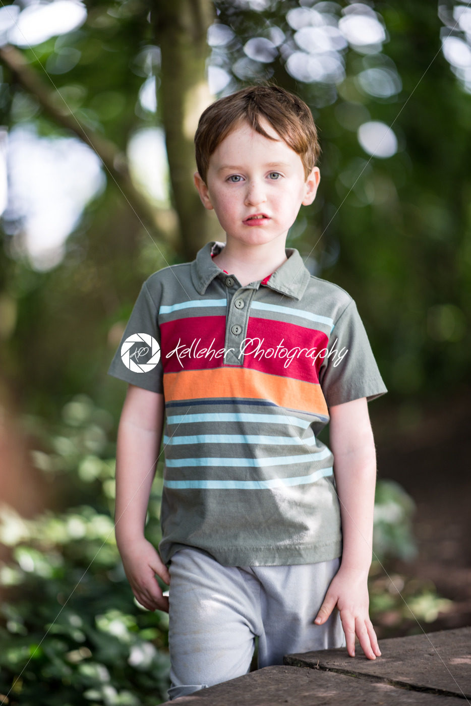 Young little boy portrait looking at camera - Kelleher Photography Store