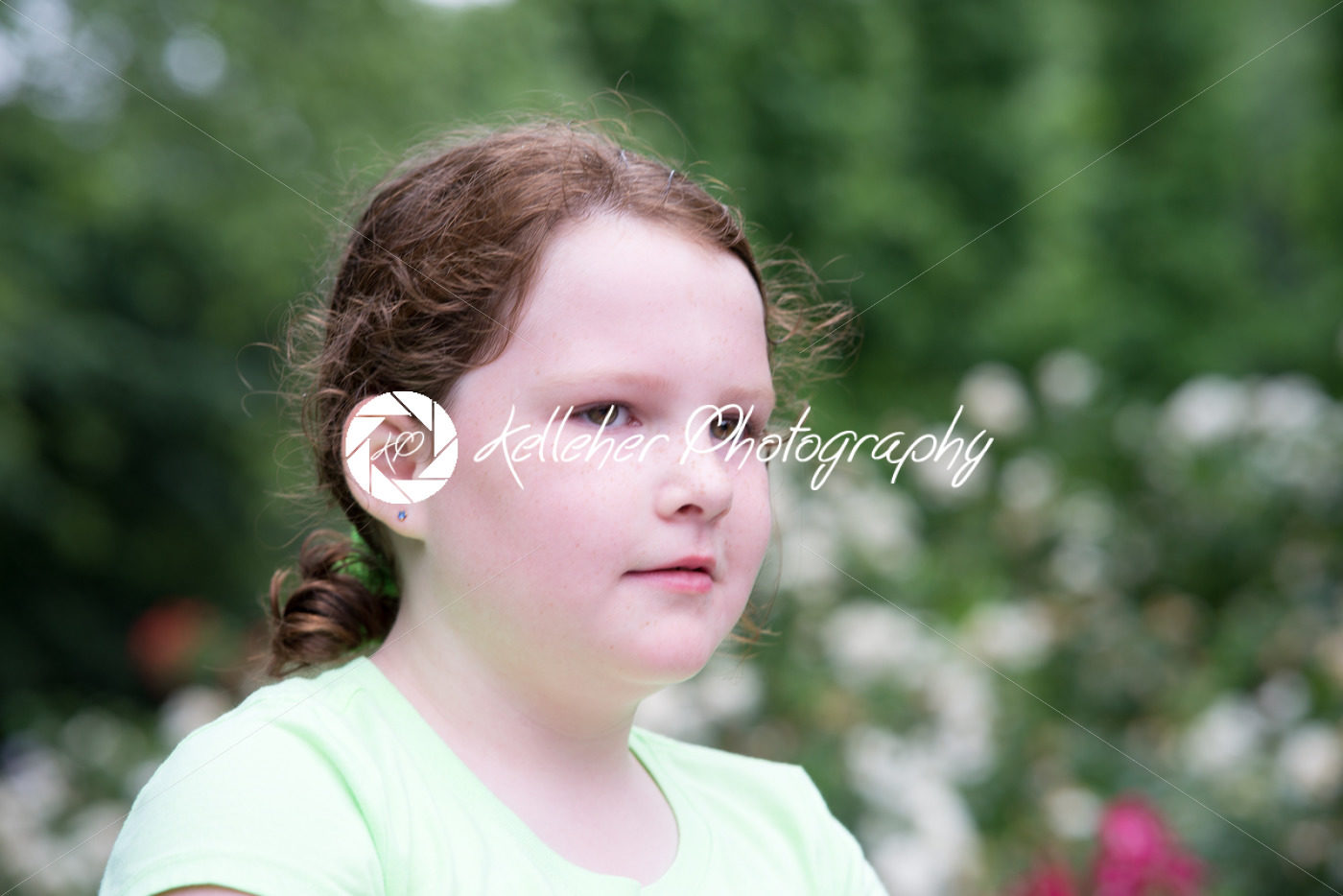 Close-up portrait of a cute girl looking away - Kelleher Photography Store