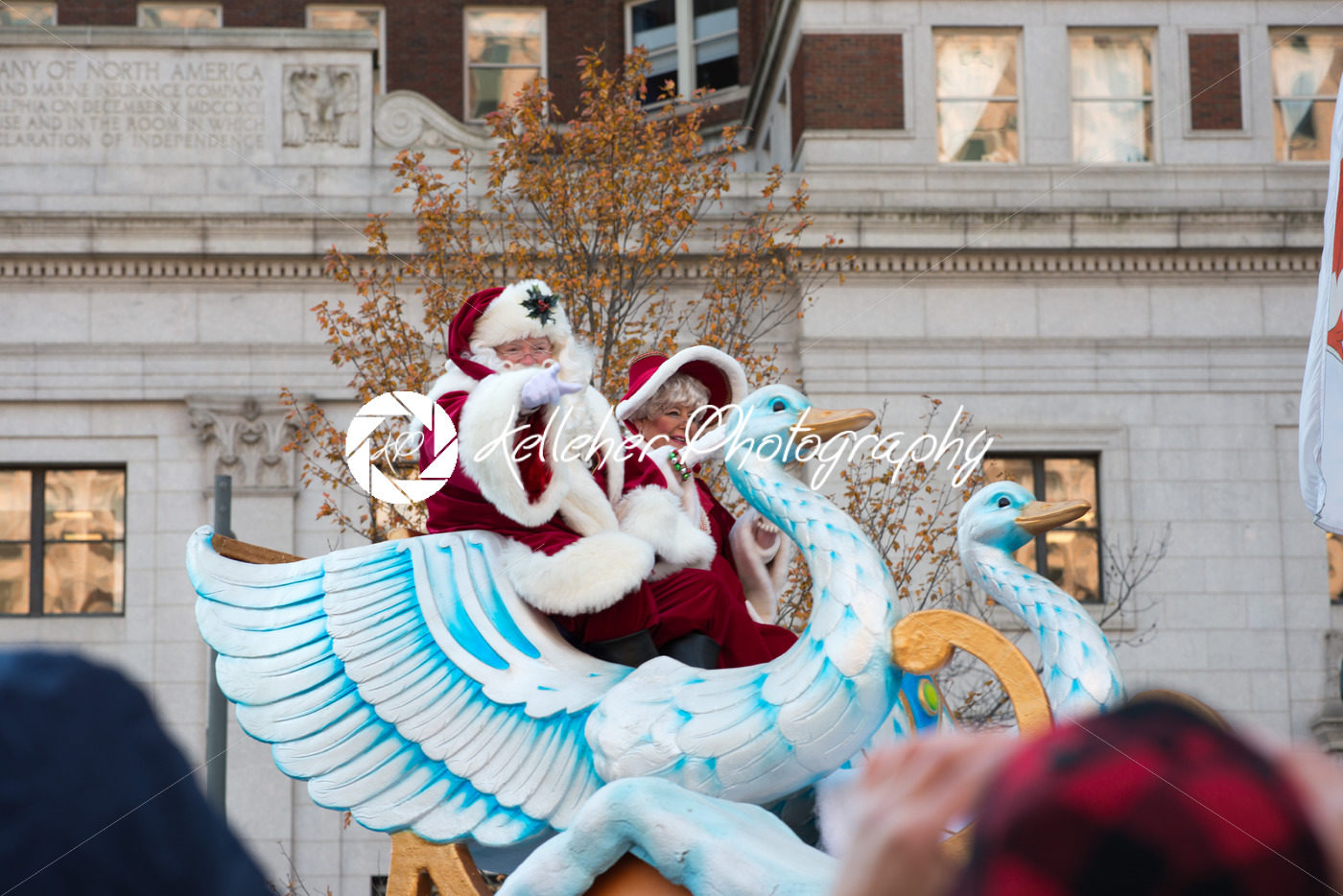 Philadelphia, PA – November 23, 2017: Santa Claus at Annual Thanksgiving Day Parade in Center City Philadelphia, PA - Kelleher Photography Store