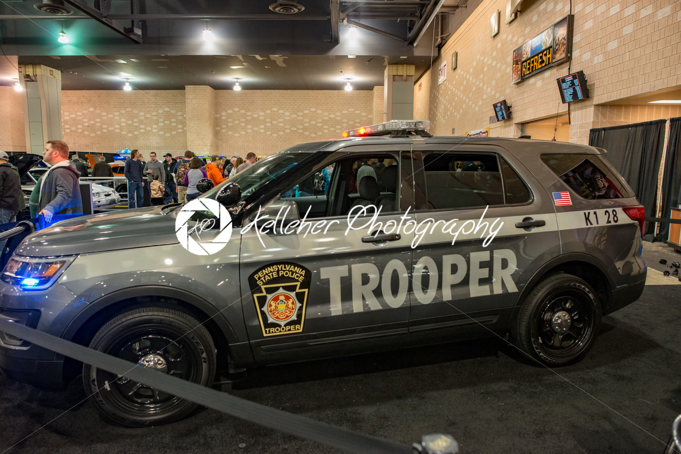 PHILADELPHIA, PA – Feb 3: Pennsylvania State Police vehicle at the 2018 Philadelphia Auto Show - Kelleher Photography Store