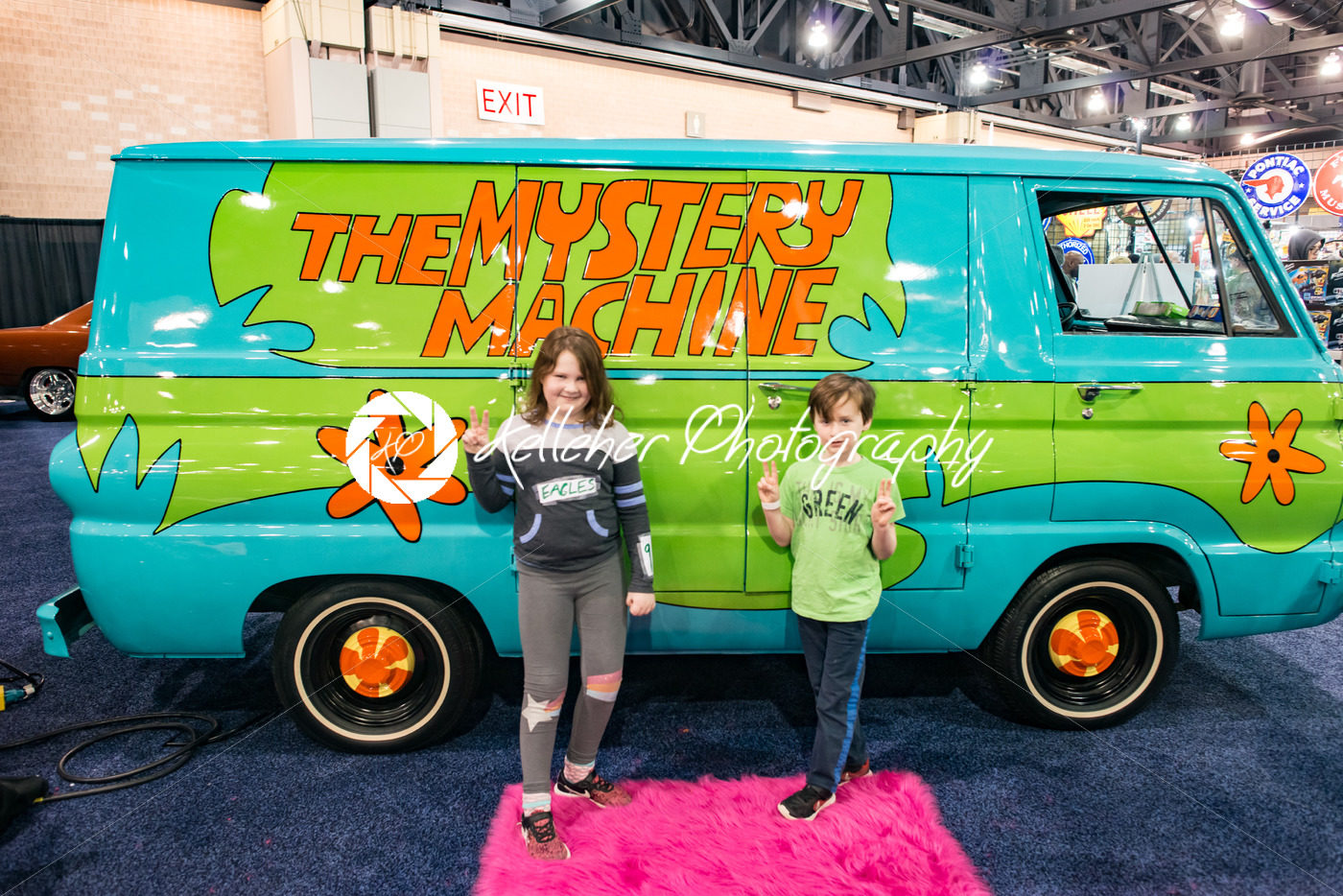 PHILADELPHIA, PA – Feb 3: Scooby Doo Mystery Time Machine Van at the 2018 Philadelphia Auto Show - Kelleher Photography Store