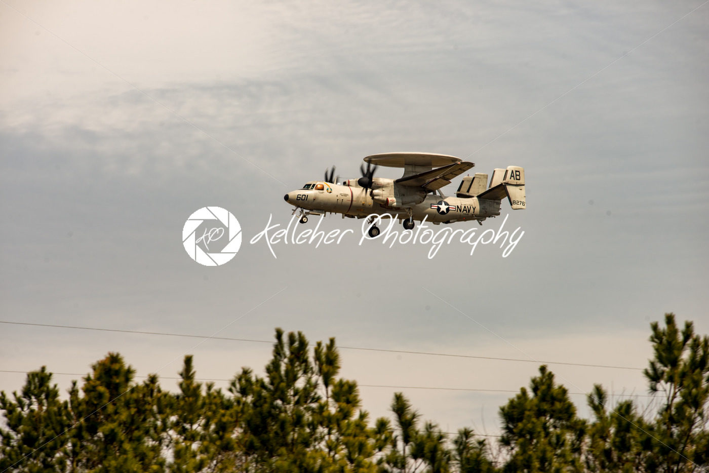 Wallops Island, Virginia – March 28, 2018: Navy Hawkeye Airplane at NASA Wallops center - Kelleher Photography Store
