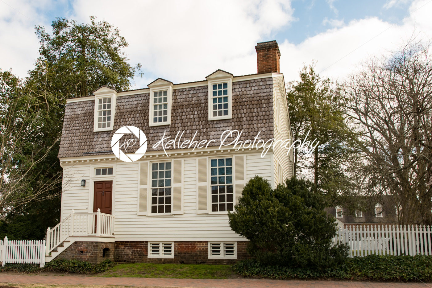 Williamsburg, Virginia – March 26, 2018: Historic houses and buildings in Williamsburg Virginia - Kelleher Photography Store