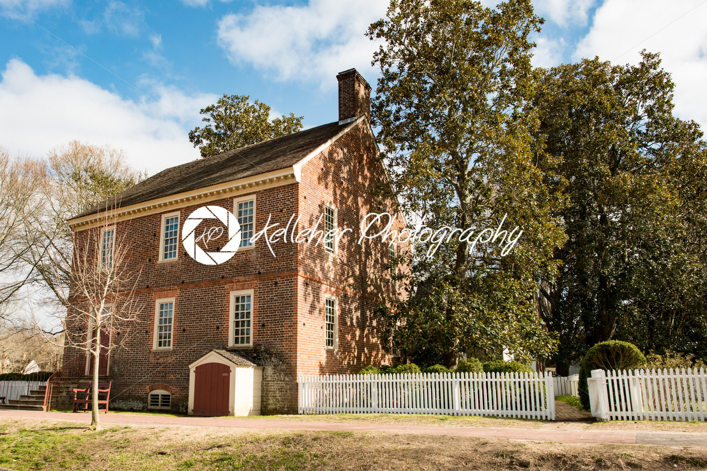 Williamsburg, Virginia – March 26, 2018: Historic houses and buildings in Williamsburg Virginia - Kelleher Photography Store
