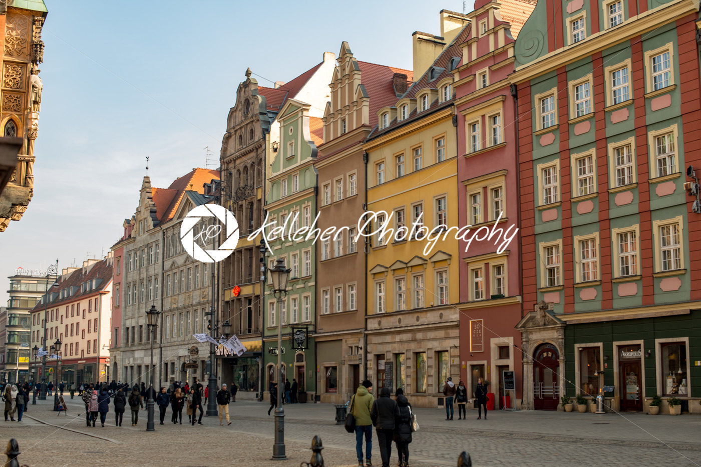 Wroclaw, Poland – March 4, 2018: Wroclaw Market Square in evening in historic capital of Silesia, Poland, Europe. - Kelleher Photography Store