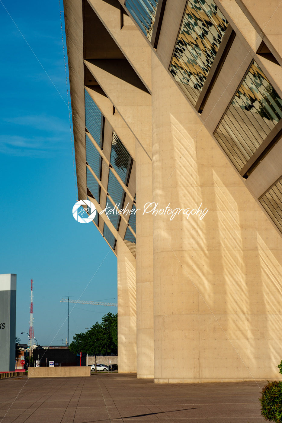 Dallas, Texas – May 7, 2018: Dallas City Hall, designed by renouned architect I. M. Pei, was used for the Robocop movies - Kelleher Photography Store
