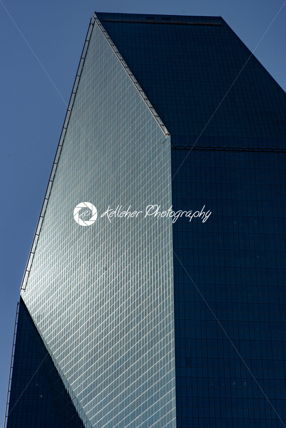 Dallas, Texas – May 7, 2018: Fountain Place in Dallas, Texas against blue sky - Kelleher Photography Store