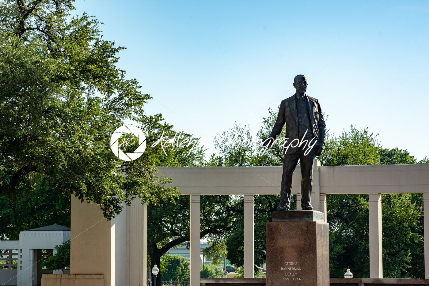 Dallas, Texas – May 7, 2018: George Bannerman Dealey Monument in Dealey Plaza, Dallas, Texas - Kelleher Photography Store
