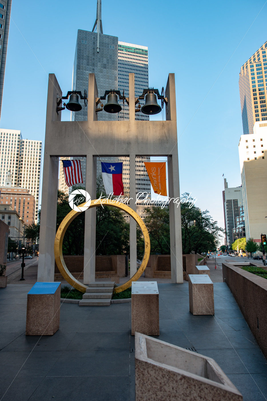 Dallas, Texas – May 7, 2018: Thanks-giving Square, in Dallas, Texas, hosts the non-denominational Thanks giving Chapel - Kelleher Photography Store