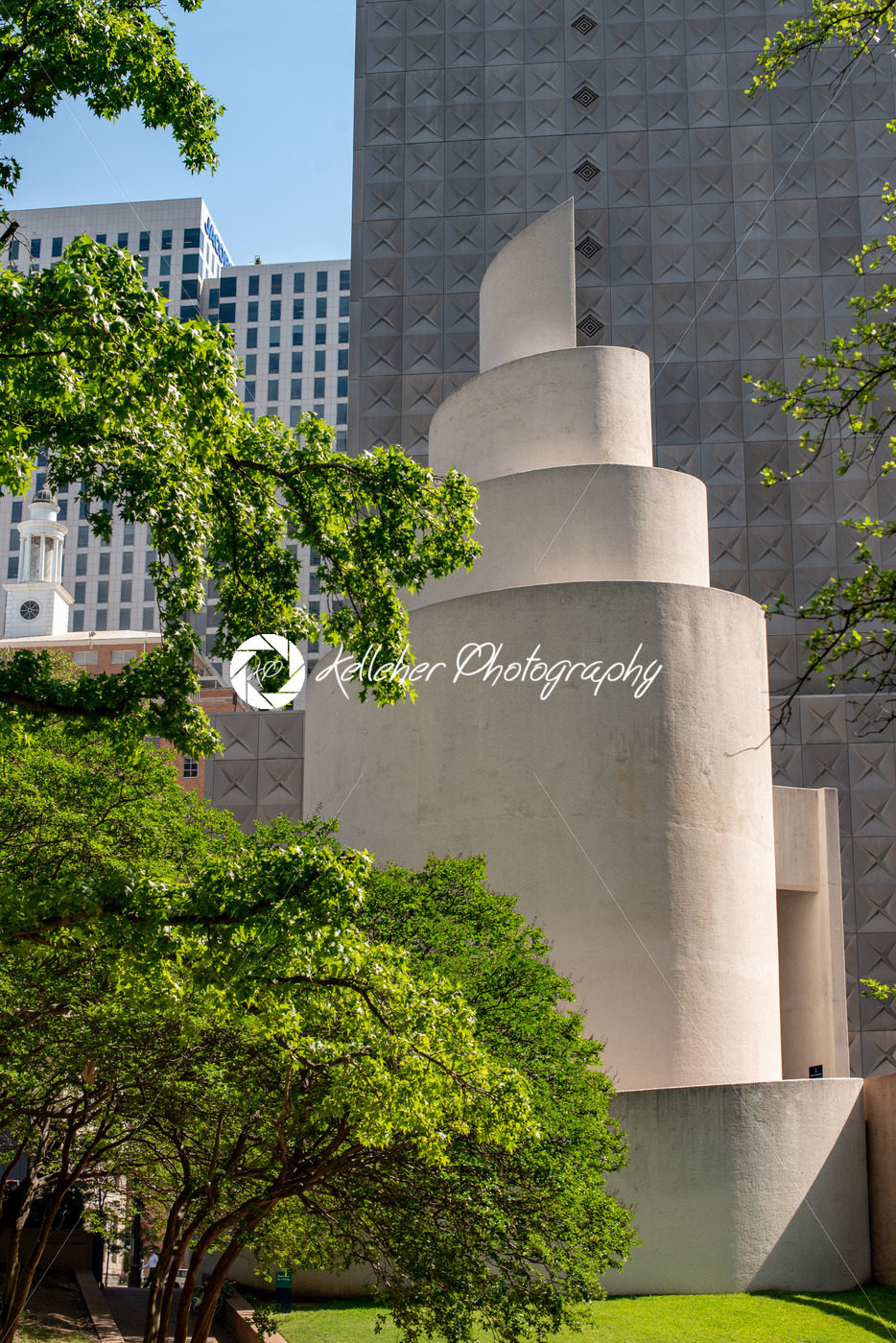 Dallas, Texas – May 7, 2018: Thanks-giving Square, in Dallas, Texas, hosts the non-denominational Thanks giving Chapel - Kelleher Photography Store