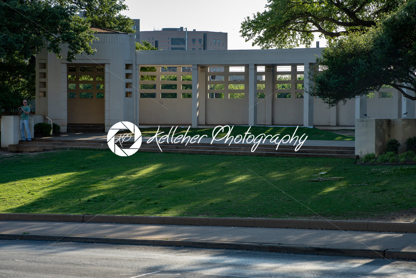 Dallas, Texas – May 7, 2018: The Dealy Plaza and its surrounding buildings in Downtown Dallas the location of the John F Kennedy assassination - Kelleher Photography Store