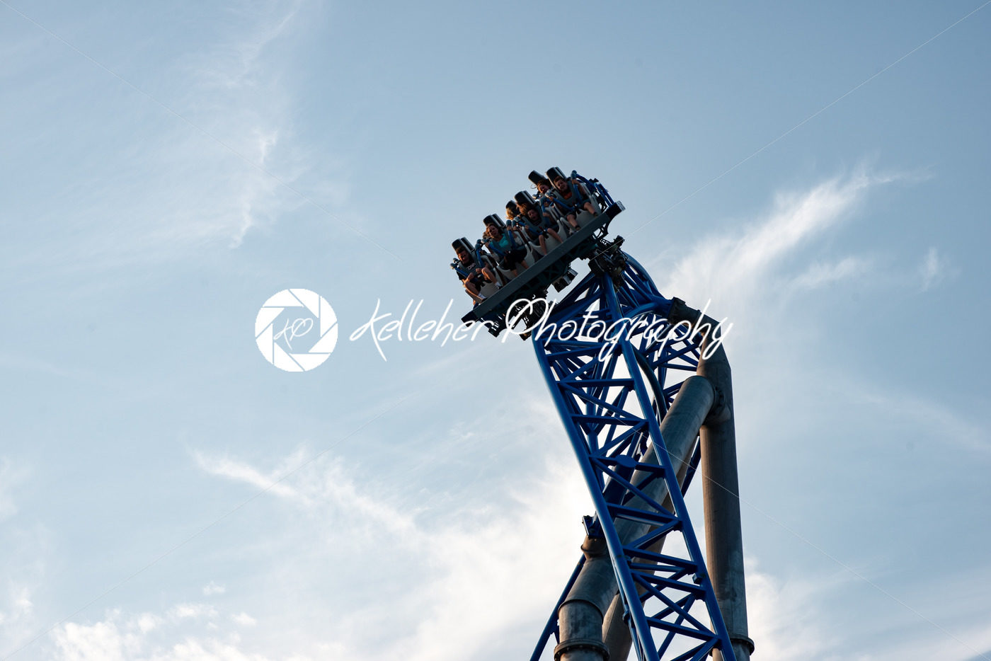 Ocean City, NJ – June 11, 2018: New GaleForce Roller Coaster on Playland Castaway Cove pier in Ocean City - Kelleher Photography Store