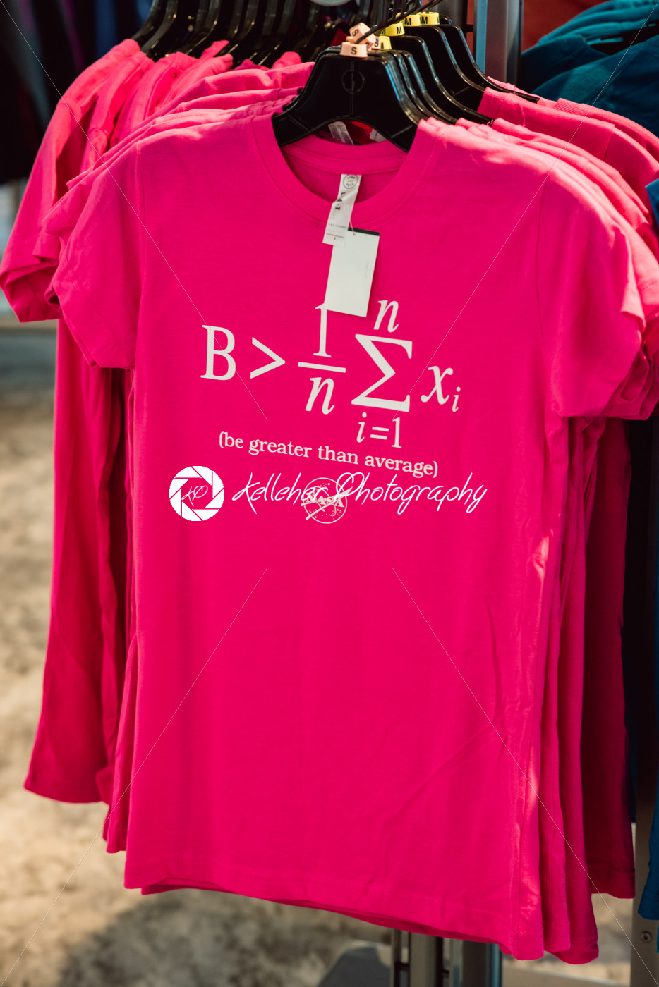 Cape Canaveral, Florida – August 13, 2018: Be greater than average equation shirt at NASA Kennedy Space Center - Kelleher Photography Store