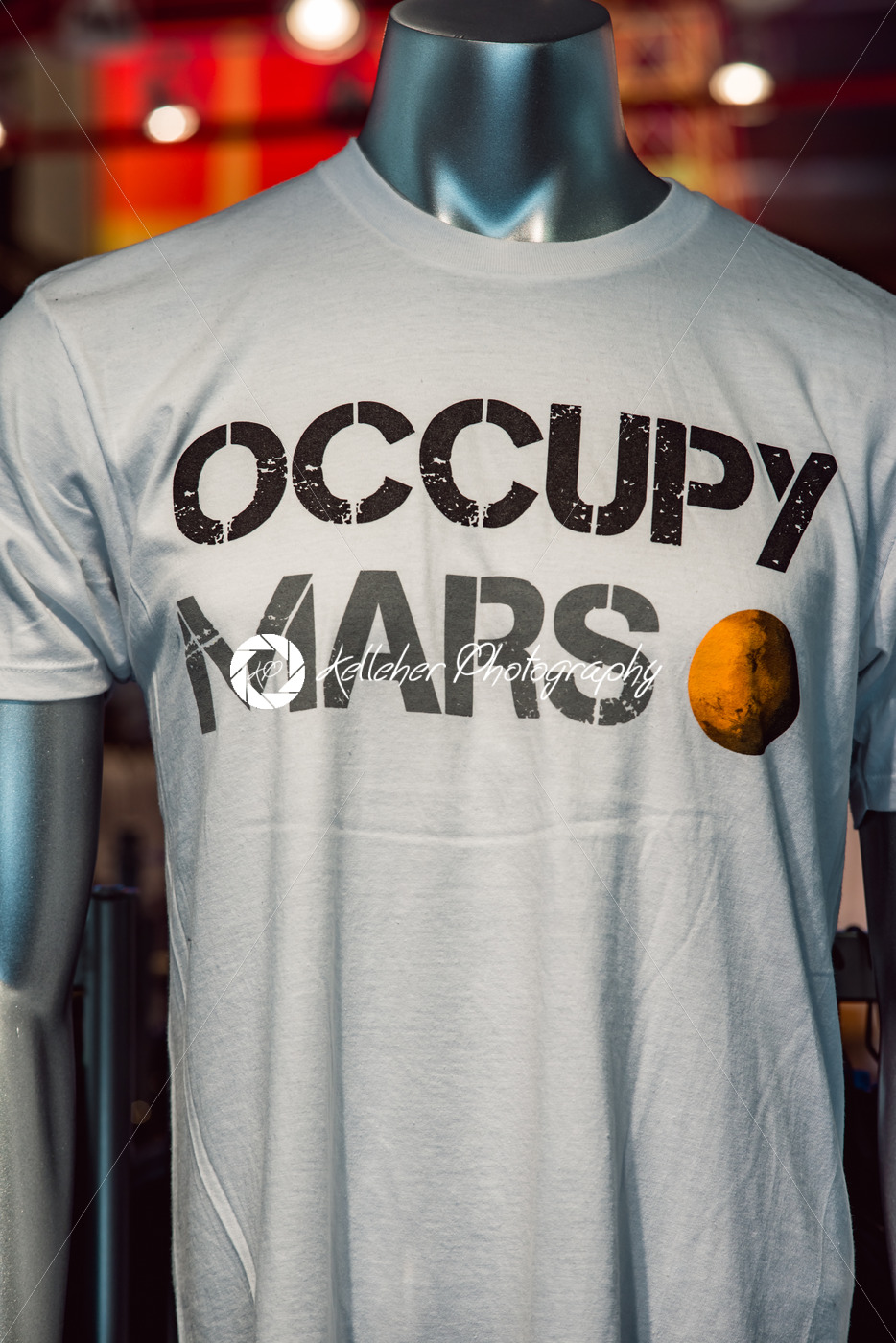 Cape Canaveral, Florida – August 13, 2018: Occupy Mars shirt at NASA Kennedy Space Center - Kelleher Photography Store