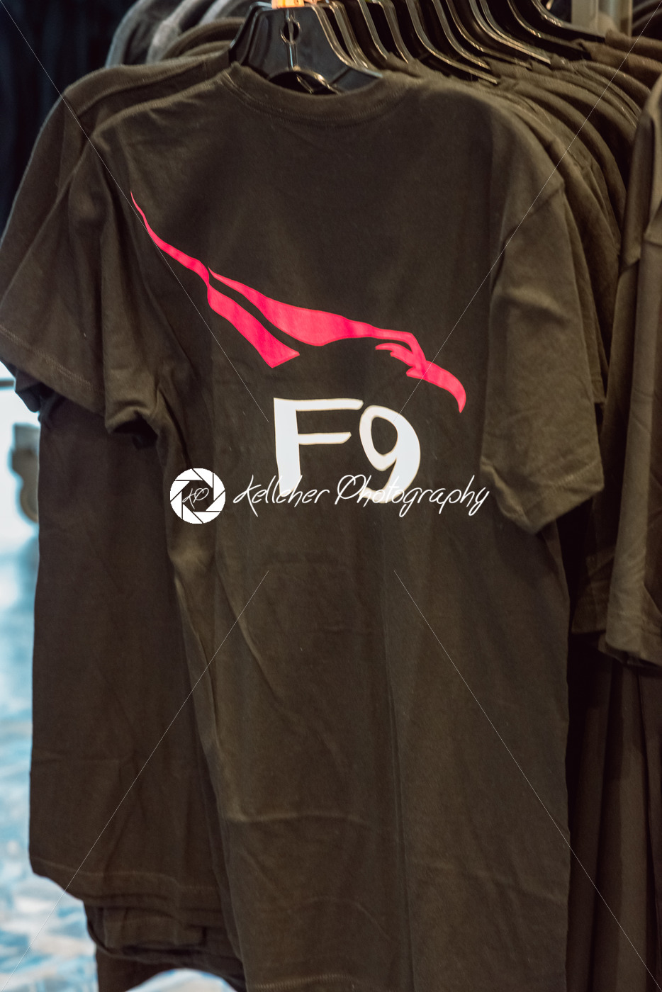 Cape Canaveral, Florida – August 13, 2018: SpaceX Falcon 9 F9 shirt at NASA Kennedy Space Center - Kelleher Photography Store