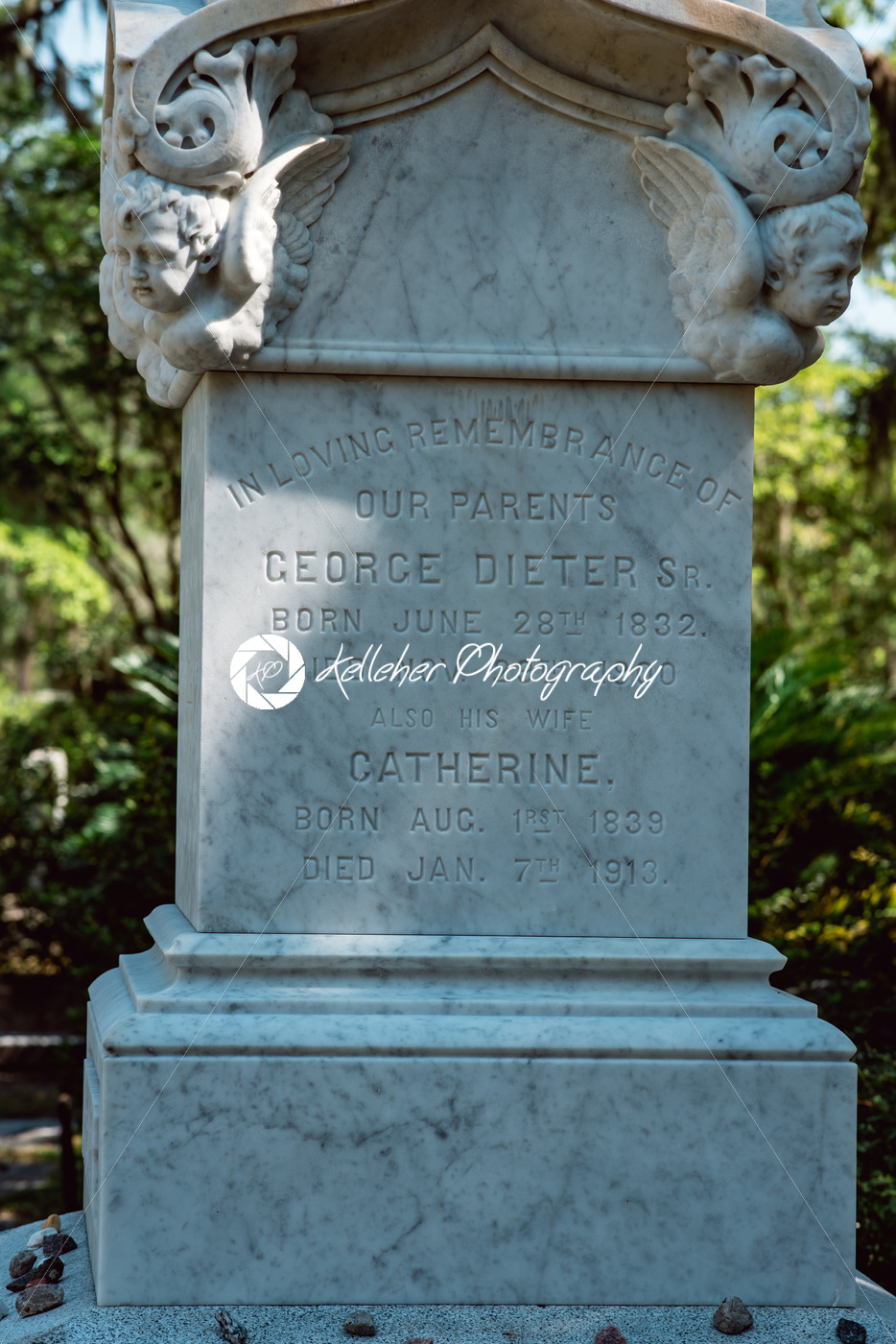 Dieter Cemetery Statuary Statue Bonaventure Cemetery Savannah Georgia - Kelleher Photography Store