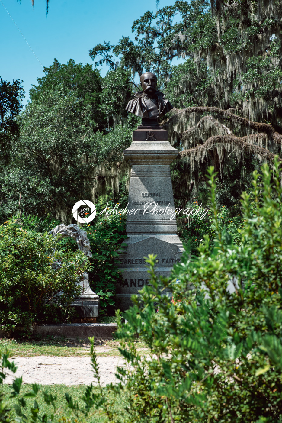General Robert Harberson Cemetery Statuary Statue Bonaventure Cemetery Savannah Georgia - Kelleher Photography Store