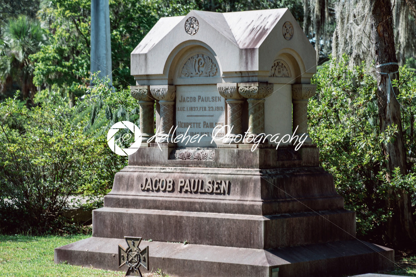 Jacob Paulsen Cemetery Statuary Statue Bonaventure Cemetery Savannah Georgia - Kelleher Photography Store