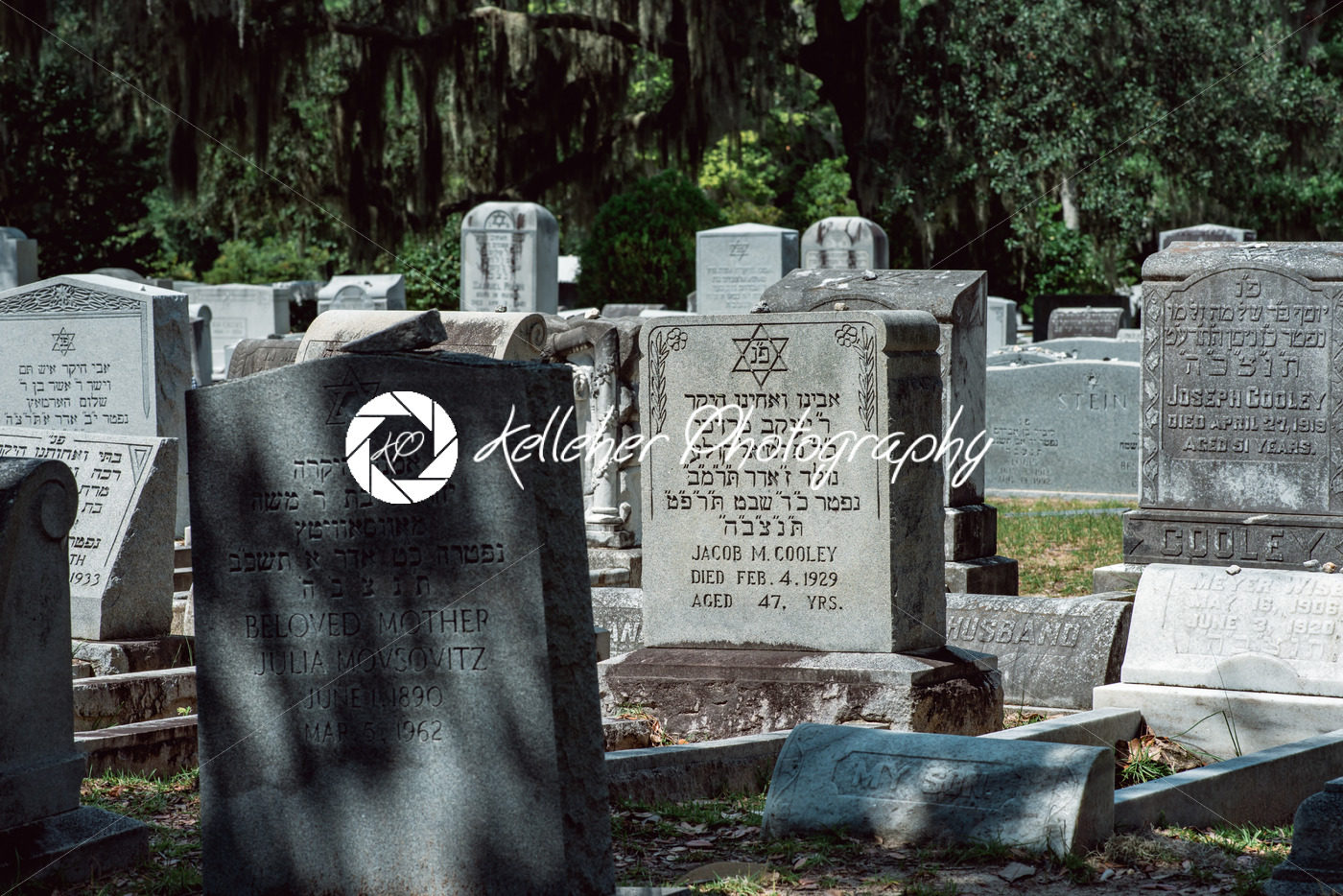Jewish Cemetery Statuary Statue Bonaventure Cemetery Savannah Georgia - Kelleher Photography Store