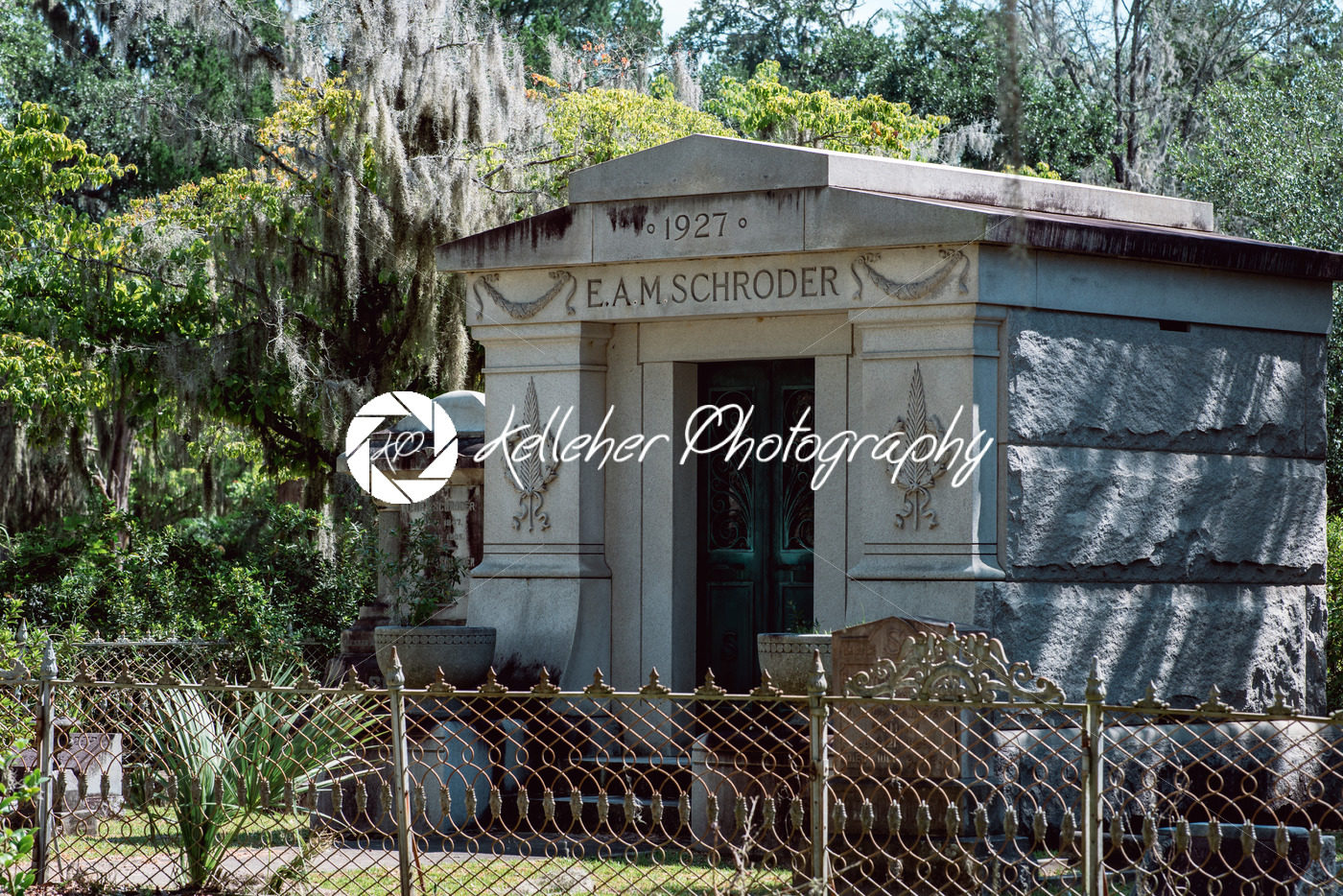 Schroder Cemetery Statuary Statue Bonaventure Cemetery Savannah Georgia - Kelleher Photography Store